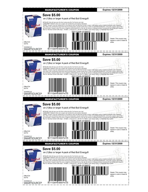 Red Bull Coupons Printable